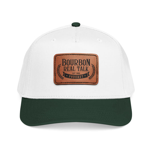 Bourbon Real Talk Leather Patch Baseball Cap