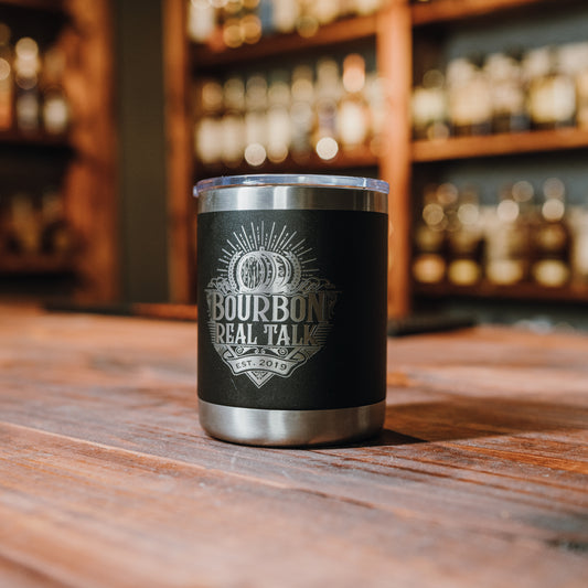 photo of a Bourbon Real Talk insulated tumbler