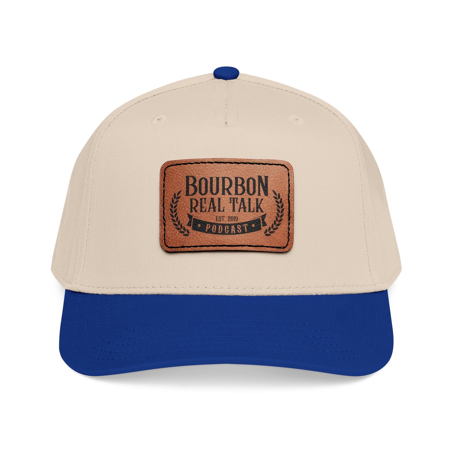 Bourbon Real Talk Leather Patch Baseball Cap