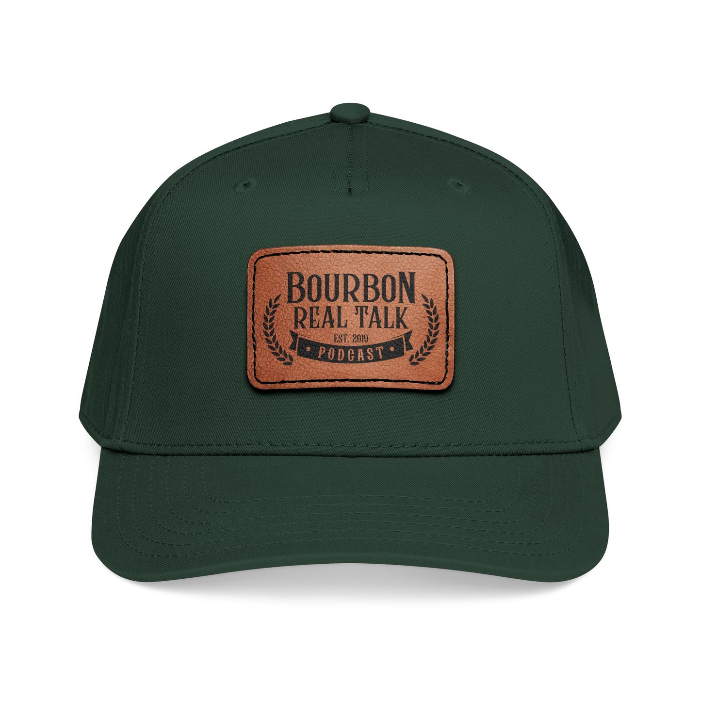 Bourbon Real Talk Leather Patch Baseball Cap