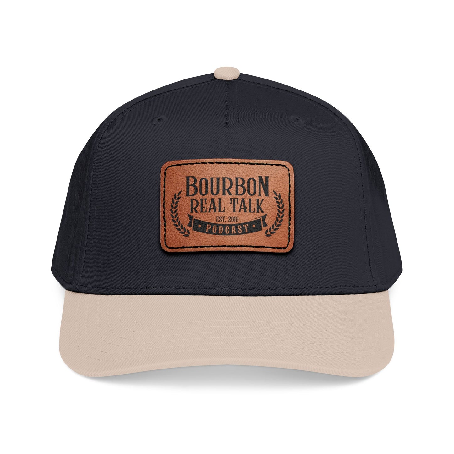 Bourbon Real Talk Leather Patch Baseball Cap