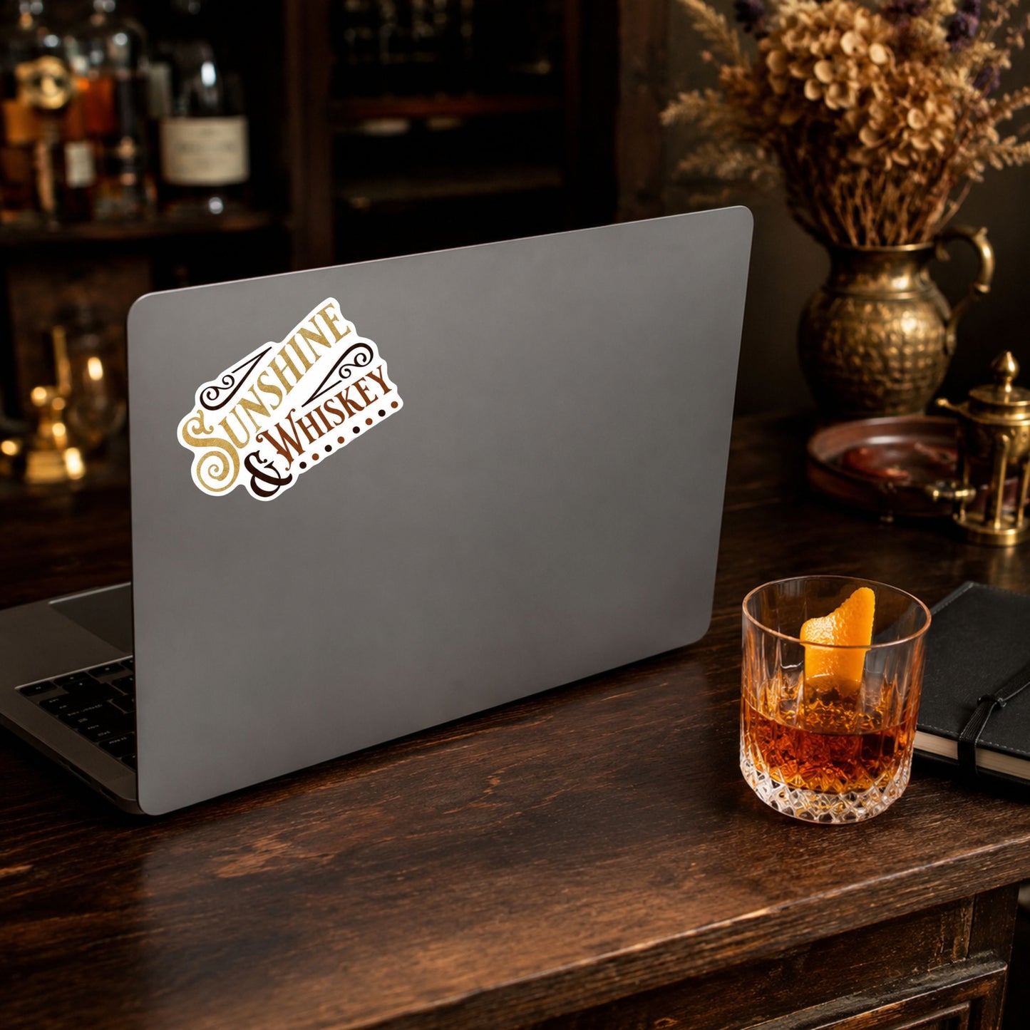 Sunshine and Whiskey Matte Sticker
