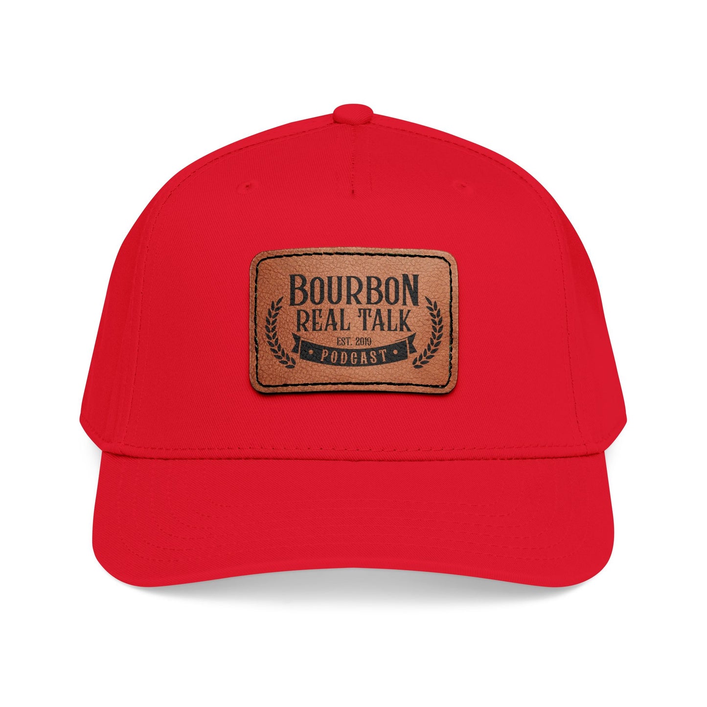 Bourbon Real Talk Leather Patch Baseball Cap