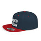 Bonded Bourbon Flat Bill Snapback Hat — Distressed Whiskey Logo Cap