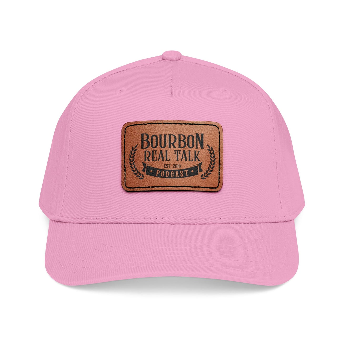Bourbon Real Talk Leather Patch Baseball Cap