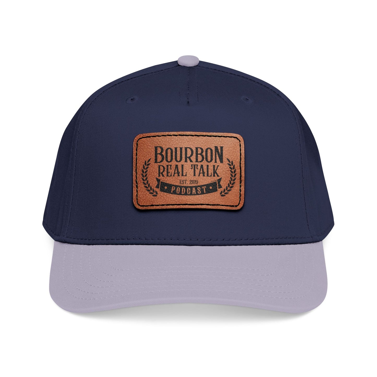 Bourbon Real Talk Leather Patch Baseball Cap