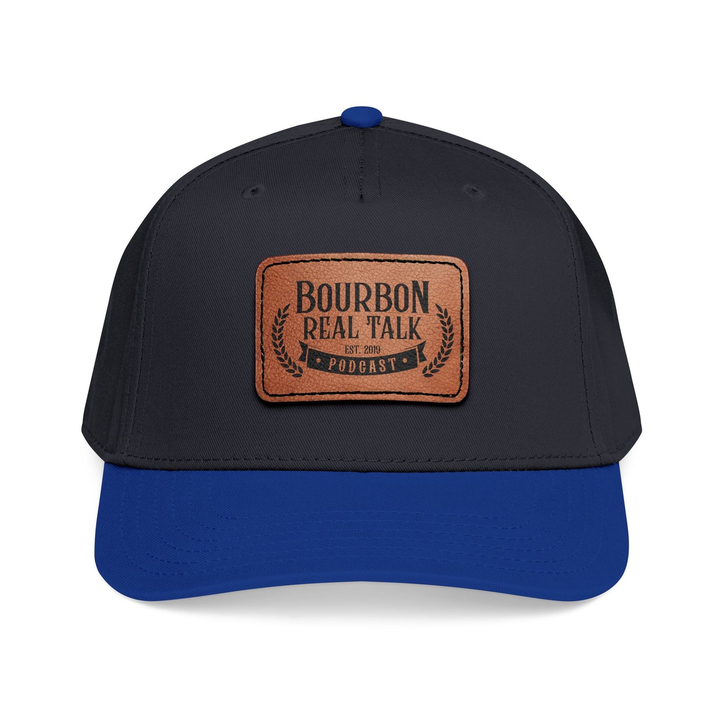 Bourbon Real Talk Leather Patch Baseball Cap