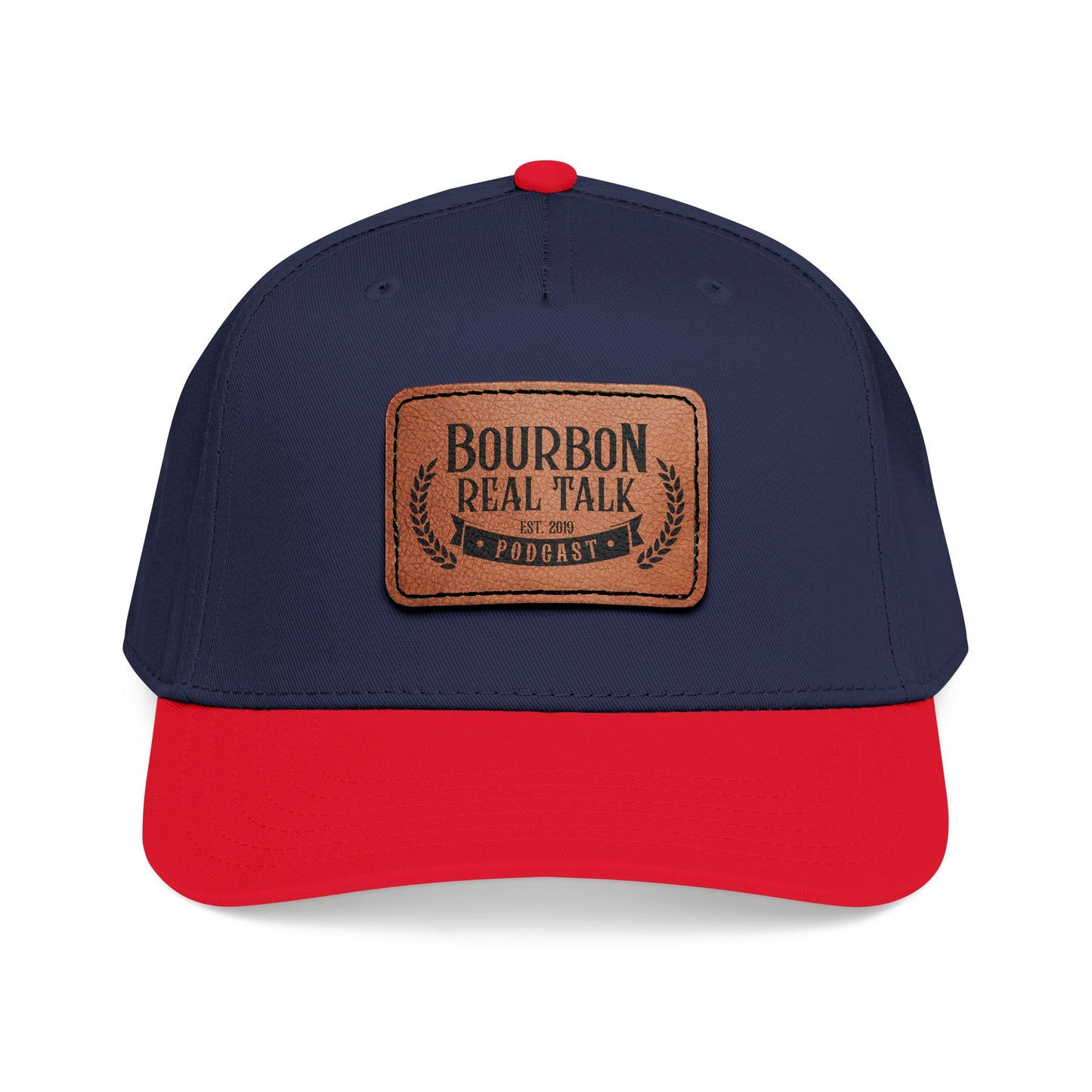 Bourbon Real Talk Leather Patch Baseball Cap