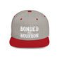 Bonded Bourbon Flat Bill Snapback Hat — Distressed Whiskey Logo Cap