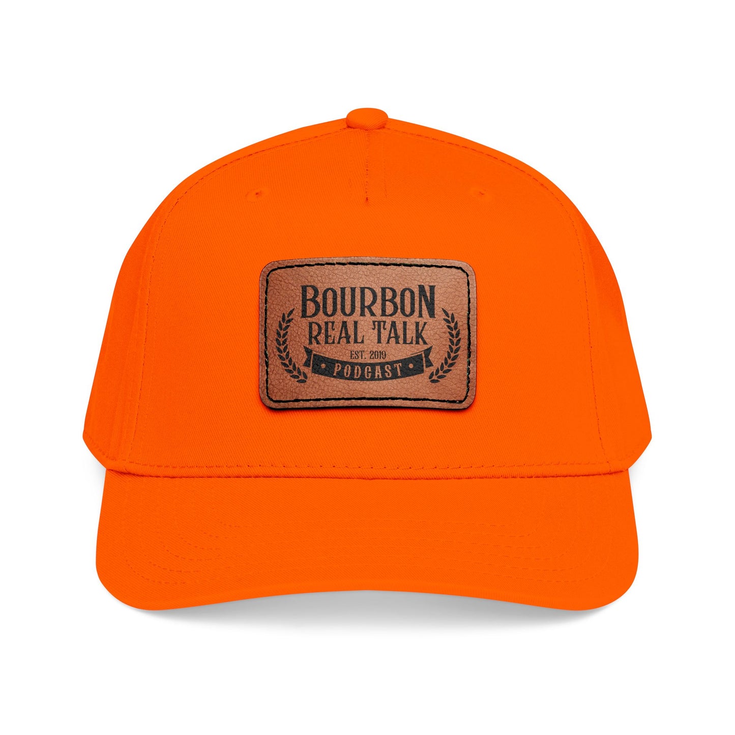 Bourbon Real Talk Leather Patch Baseball Cap