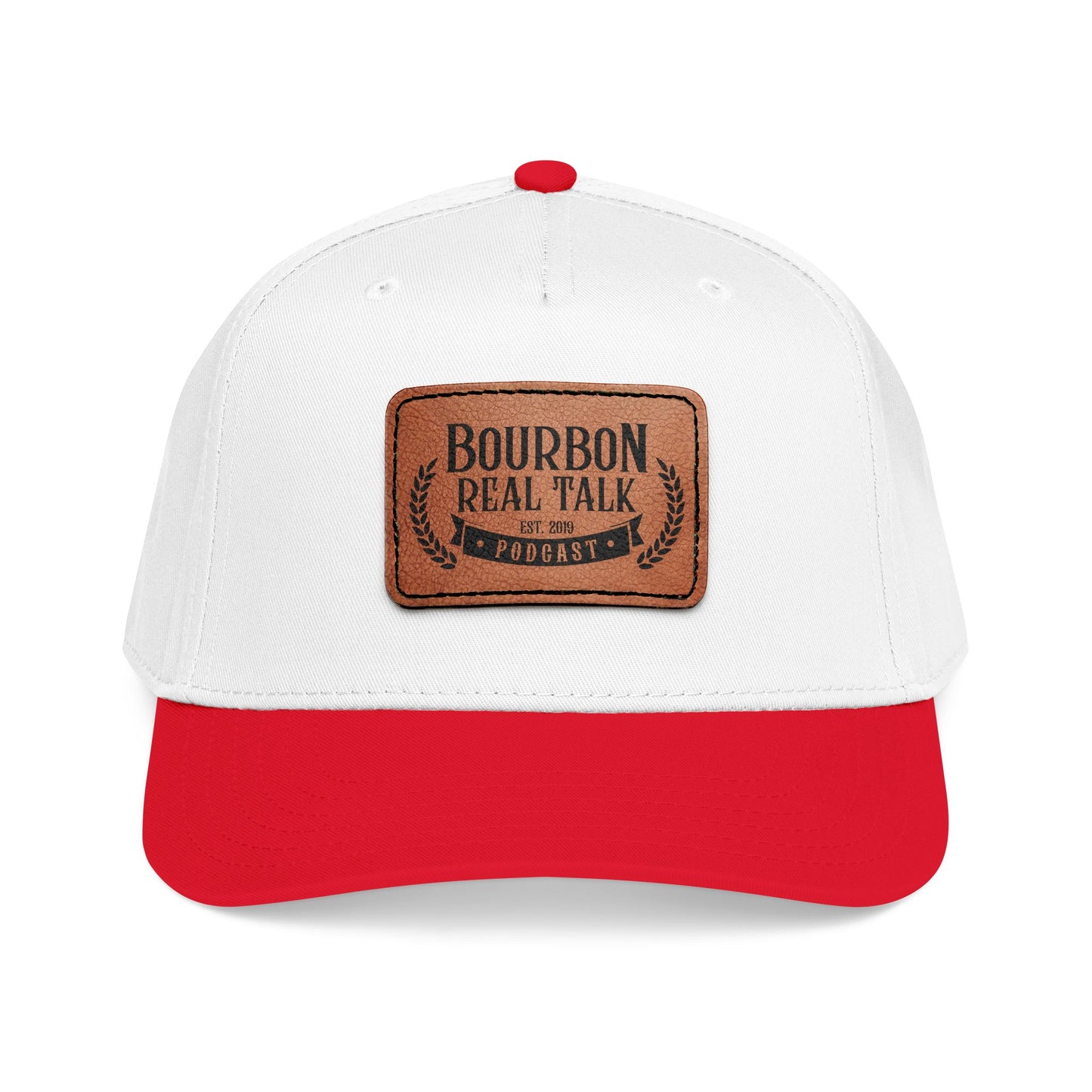 Bourbon Real Talk Leather Patch Baseball Cap