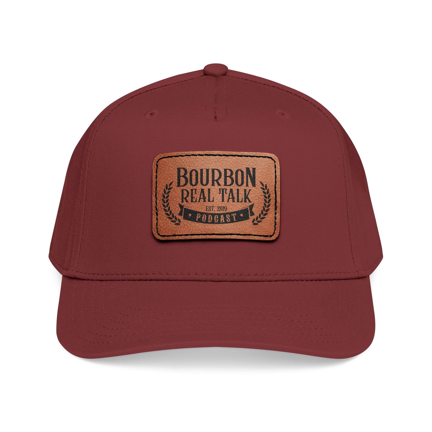 Bourbon Real Talk Leather Patch Baseball Cap