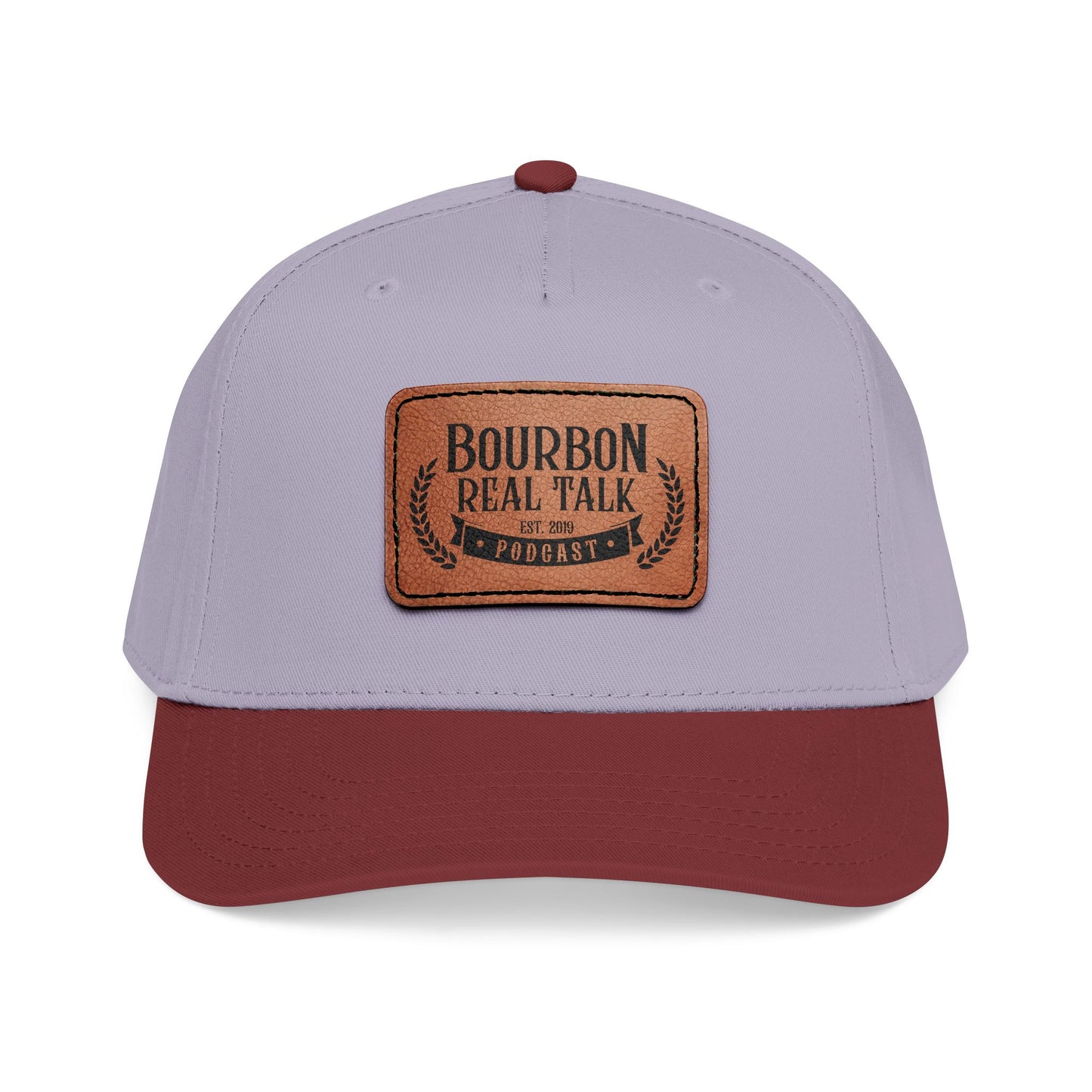 Bourbon Real Talk Leather Patch Baseball Cap