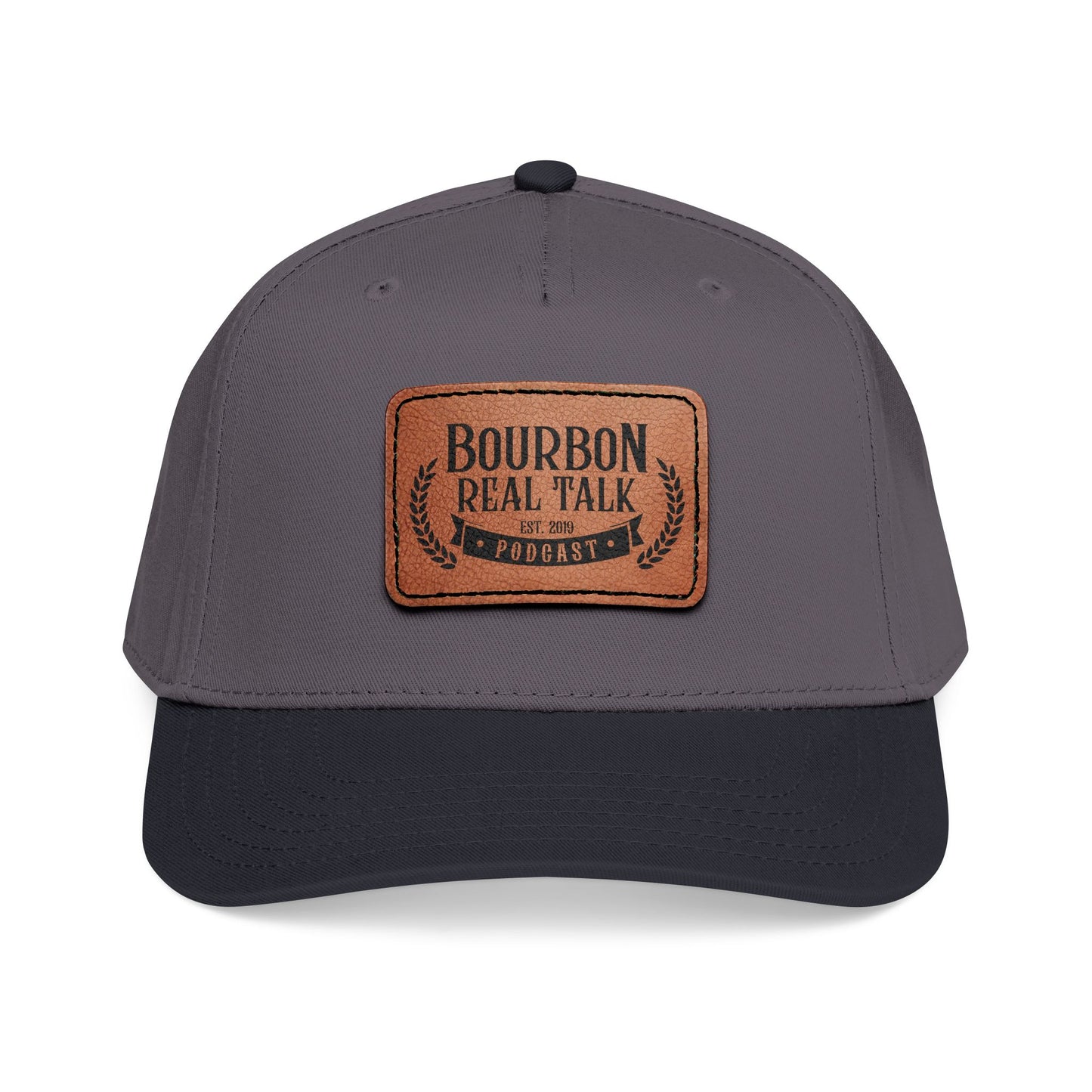 Bourbon Real Talk Leather Patch Baseball Cap