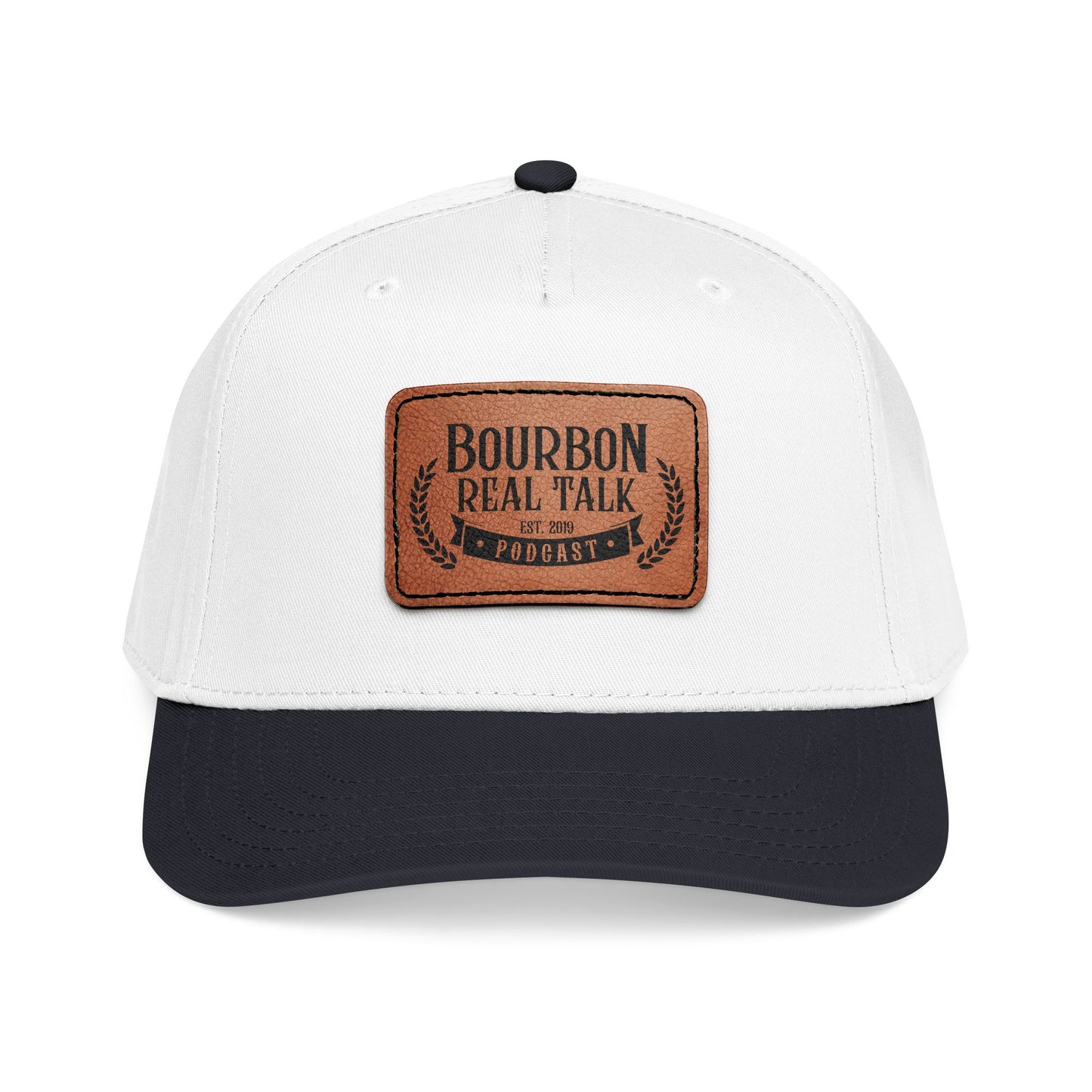 Bourbon Real Talk Leather Patch Baseball Cap