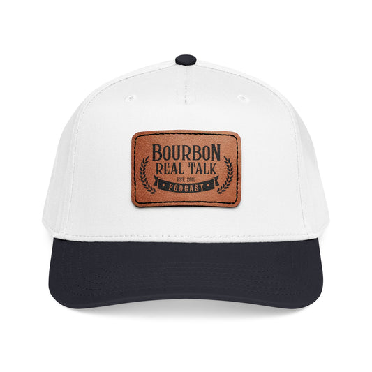 Bourbon Real Talk Leather Patch Baseball Cap