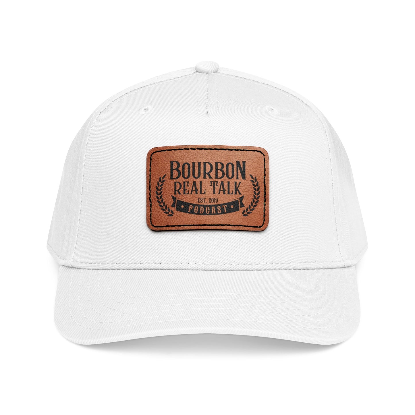 Bourbon Real Talk Leather Patch Baseball Cap