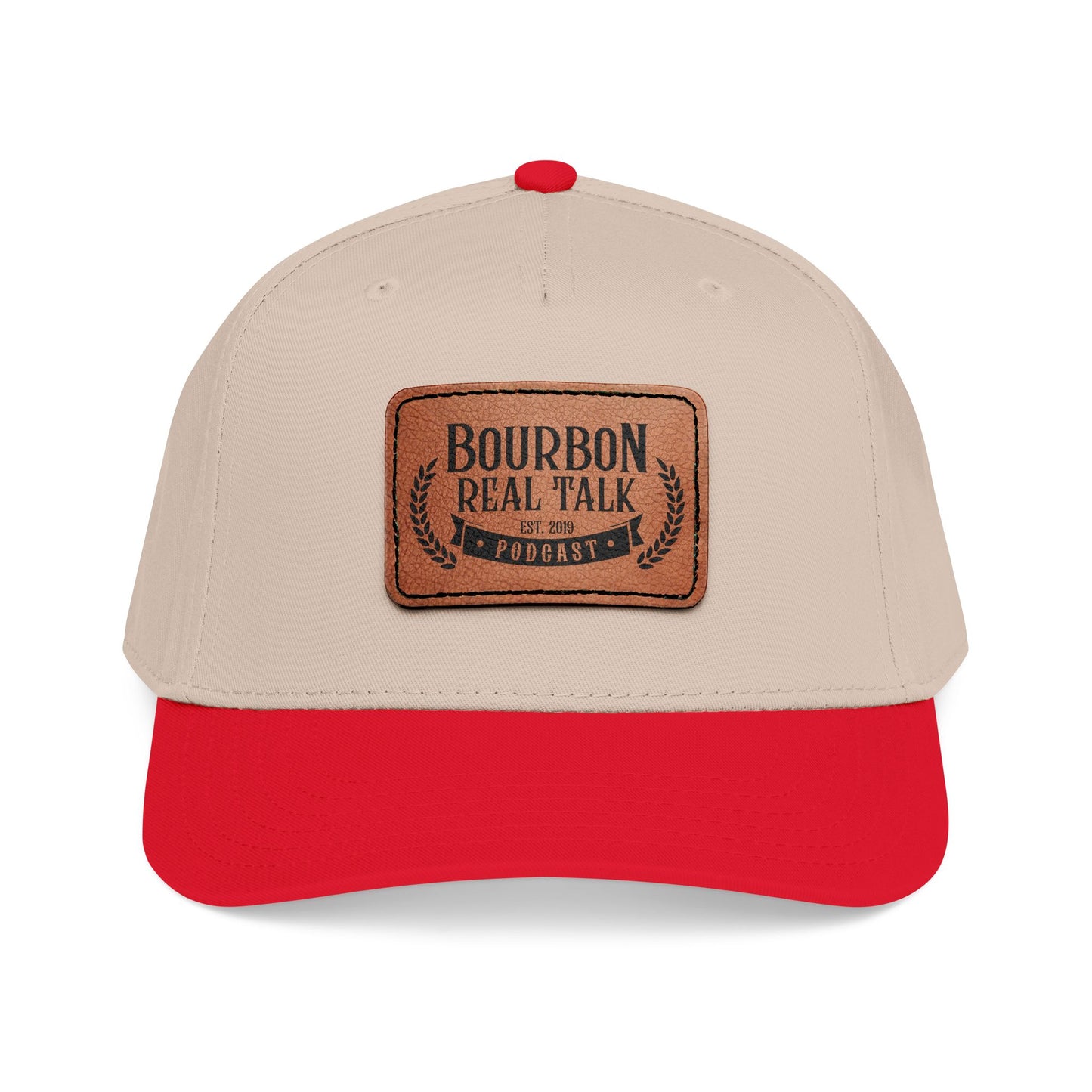 Bourbon Real Talk Leather Patch Baseball Cap