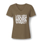 Ladies Less Hate, More Whiskey V-Neck Tee