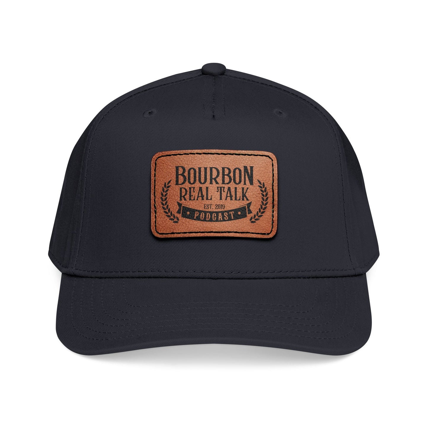 Bourbon Real Talk Leather Patch Baseball Cap