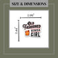 Old Fashioned Kinda Girl Matte Vinyl Sticker