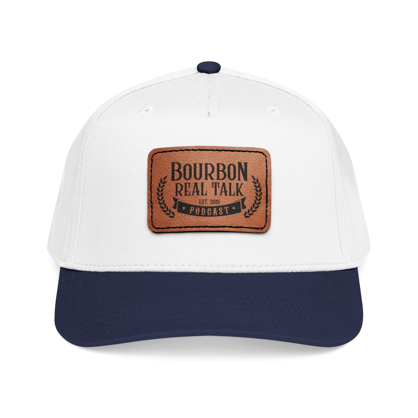 Bourbon Real Talk Leather Patch Baseball Cap
