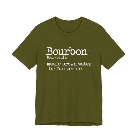 Bourbon Definition Unisex Jersey Short Sleeve Tee