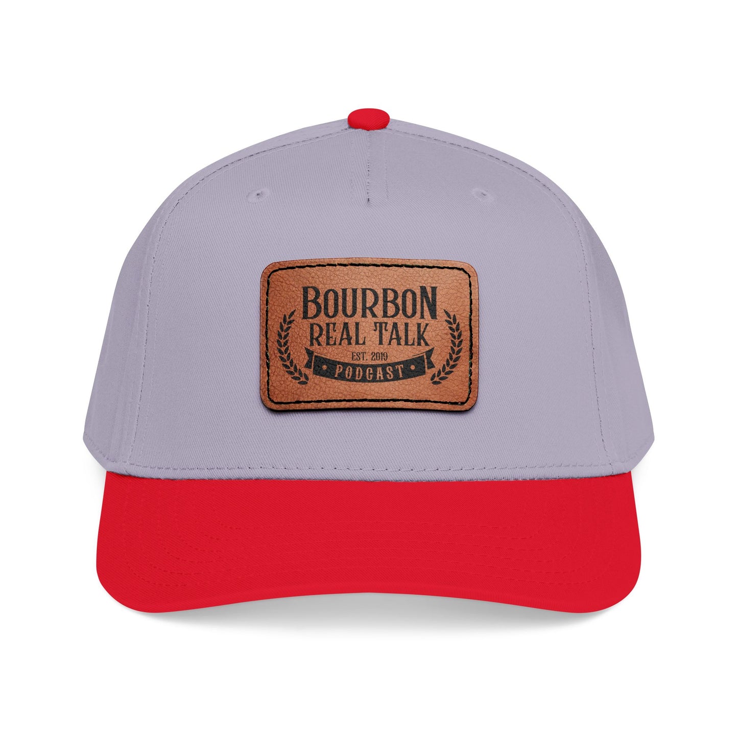 Bourbon Real Talk Leather Patch Baseball Cap