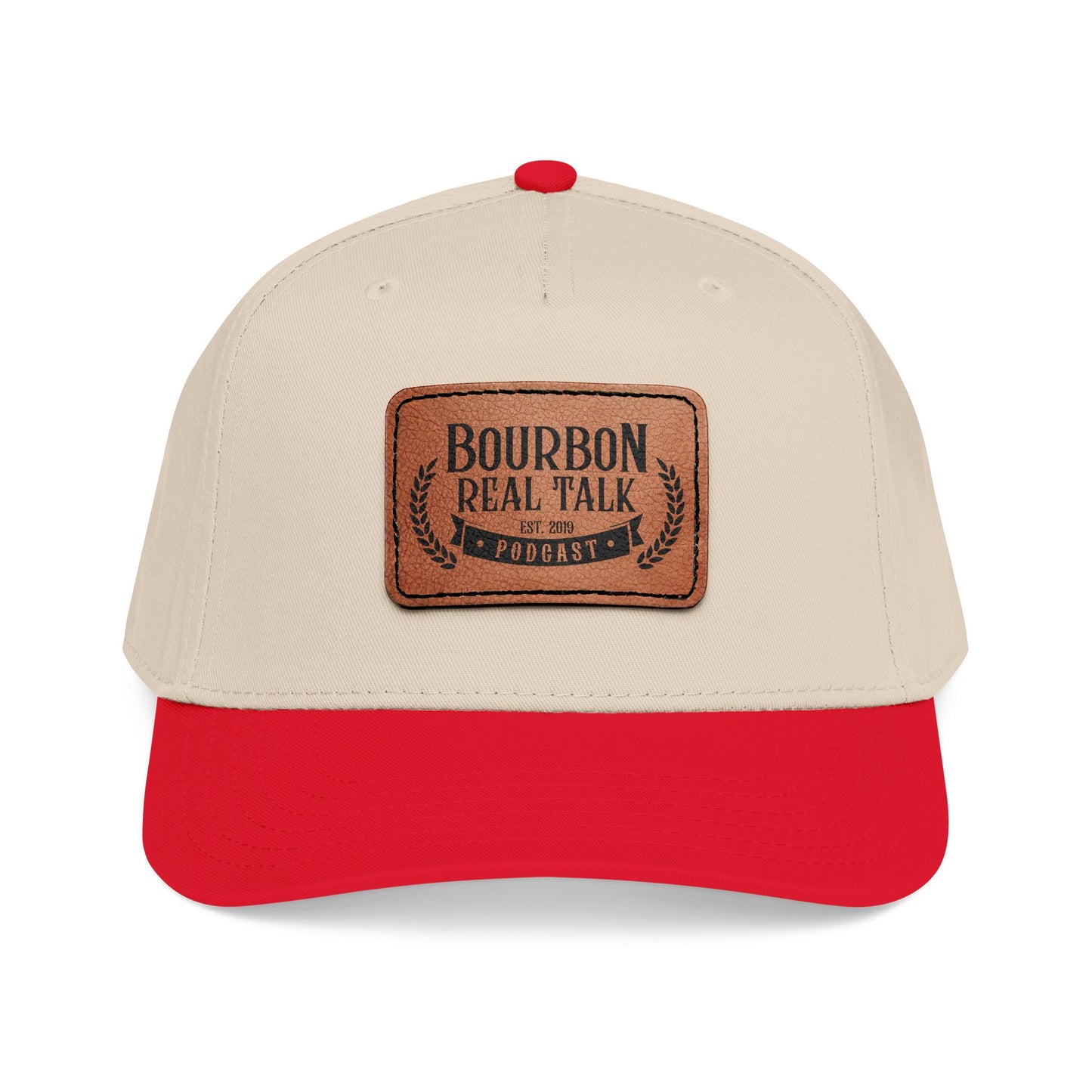 Bourbon Real Talk Leather Patch Baseball Cap