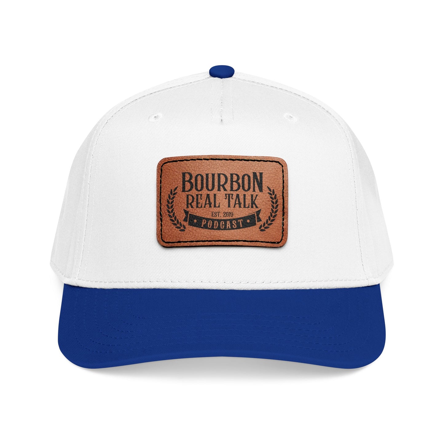 Bourbon Real Talk Leather Patch Baseball Cap