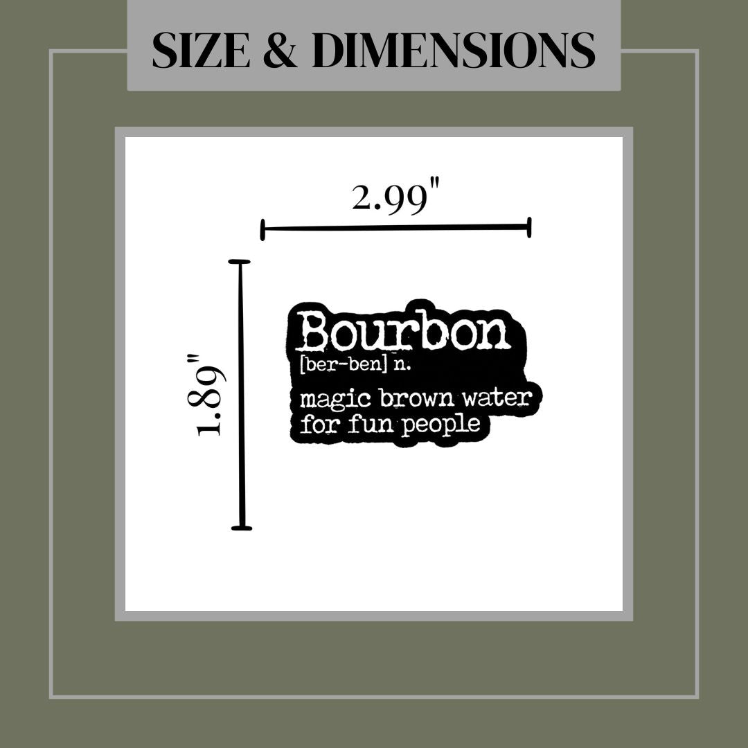 Bourbon Matte Vinyl Sticker