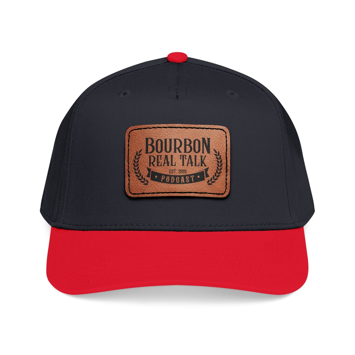 Bourbon Real Talk Leather Patch Baseball Cap