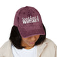 Vintage Embroidered Cap — 'Sunshine & Whiskey' Washed Baseball Hat