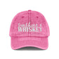 Vintage Embroidered Cap — 'Sunshine & Whiskey' Washed Baseball Hat