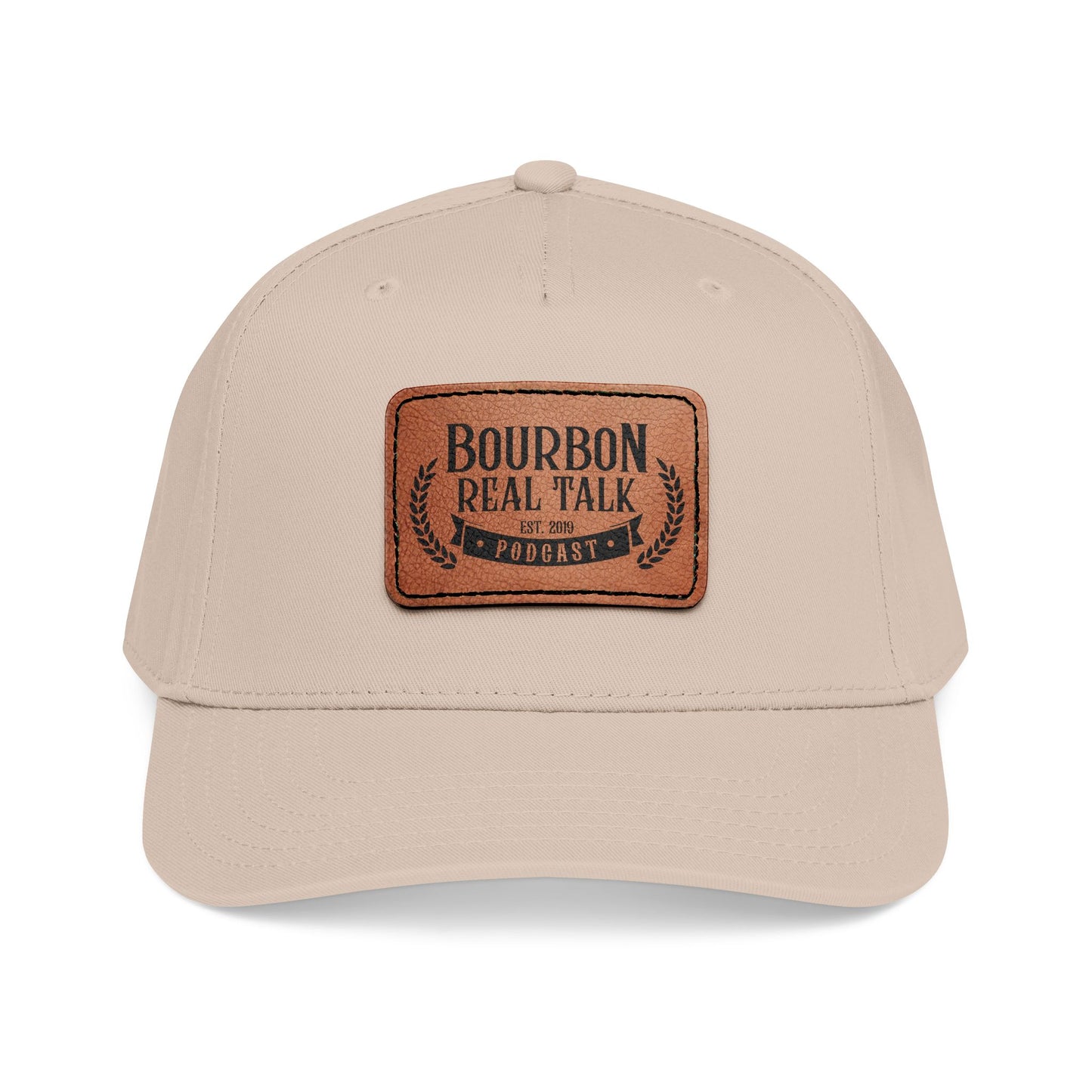 Bourbon Real Talk Leather Patch Baseball Cap