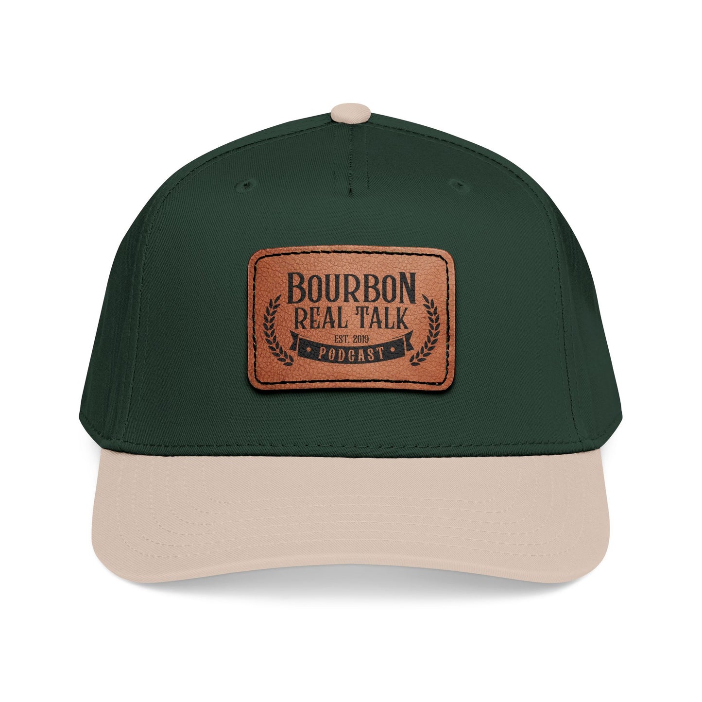 Bourbon Real Talk Leather Patch Baseball Cap