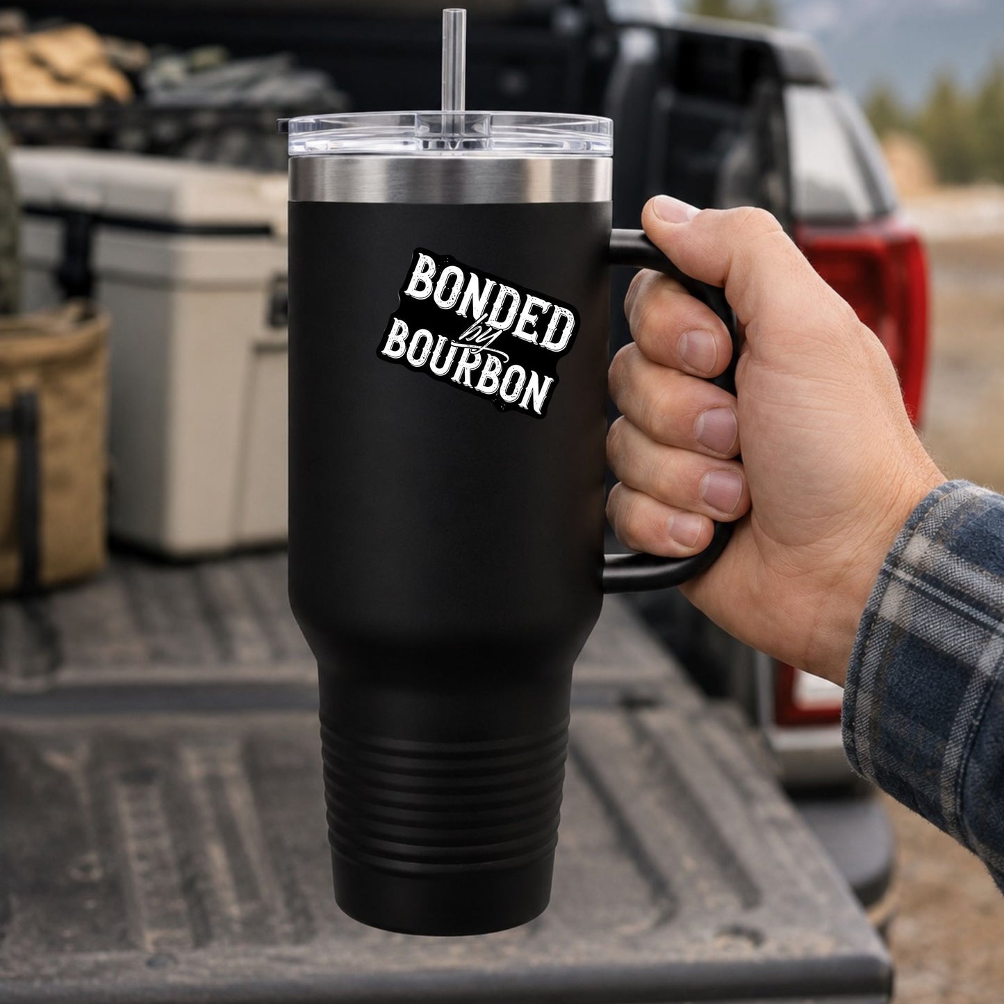 Bonded by Bourbon Matte Vinyl Sticker
