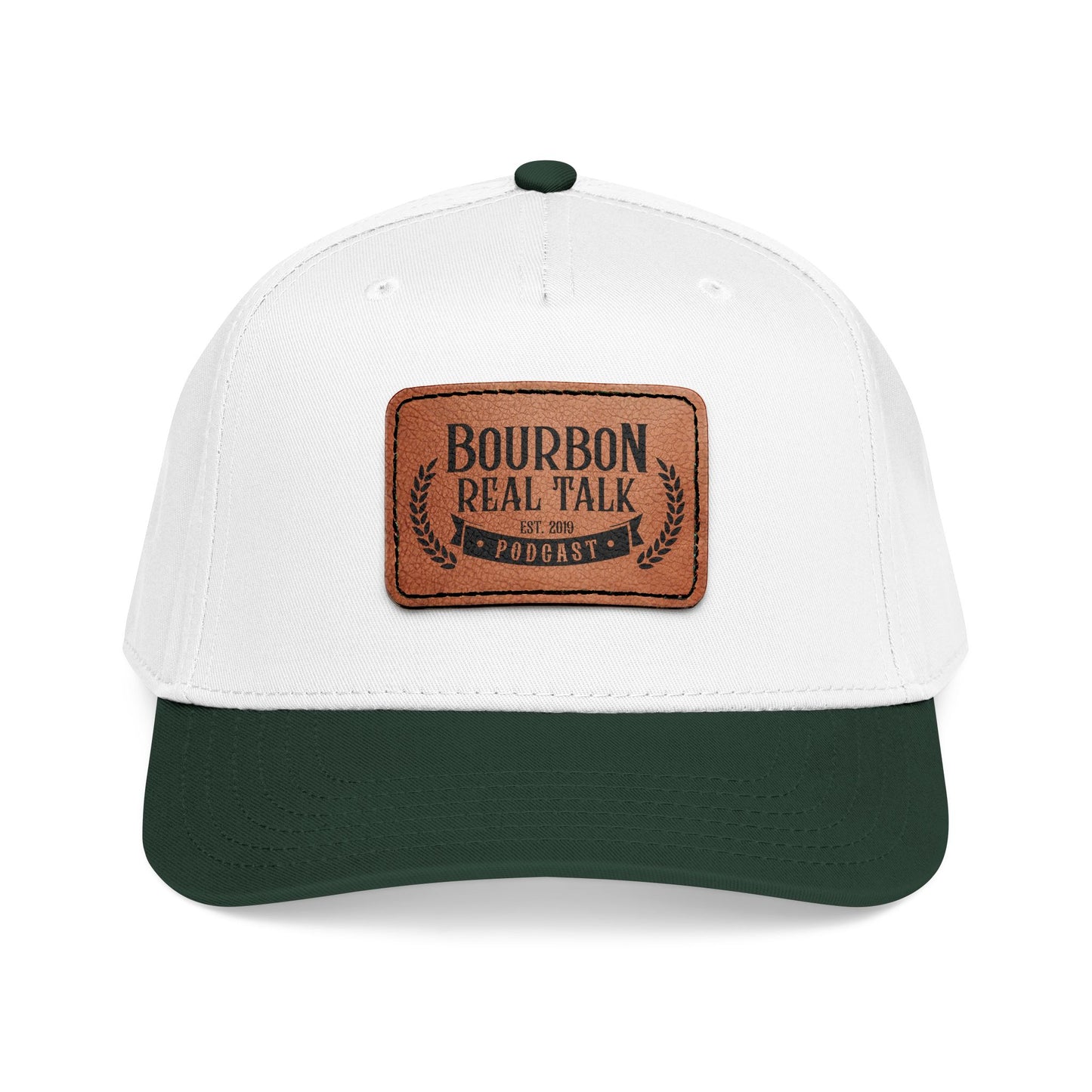 Bourbon Real Talk Leather Patch Baseball Cap