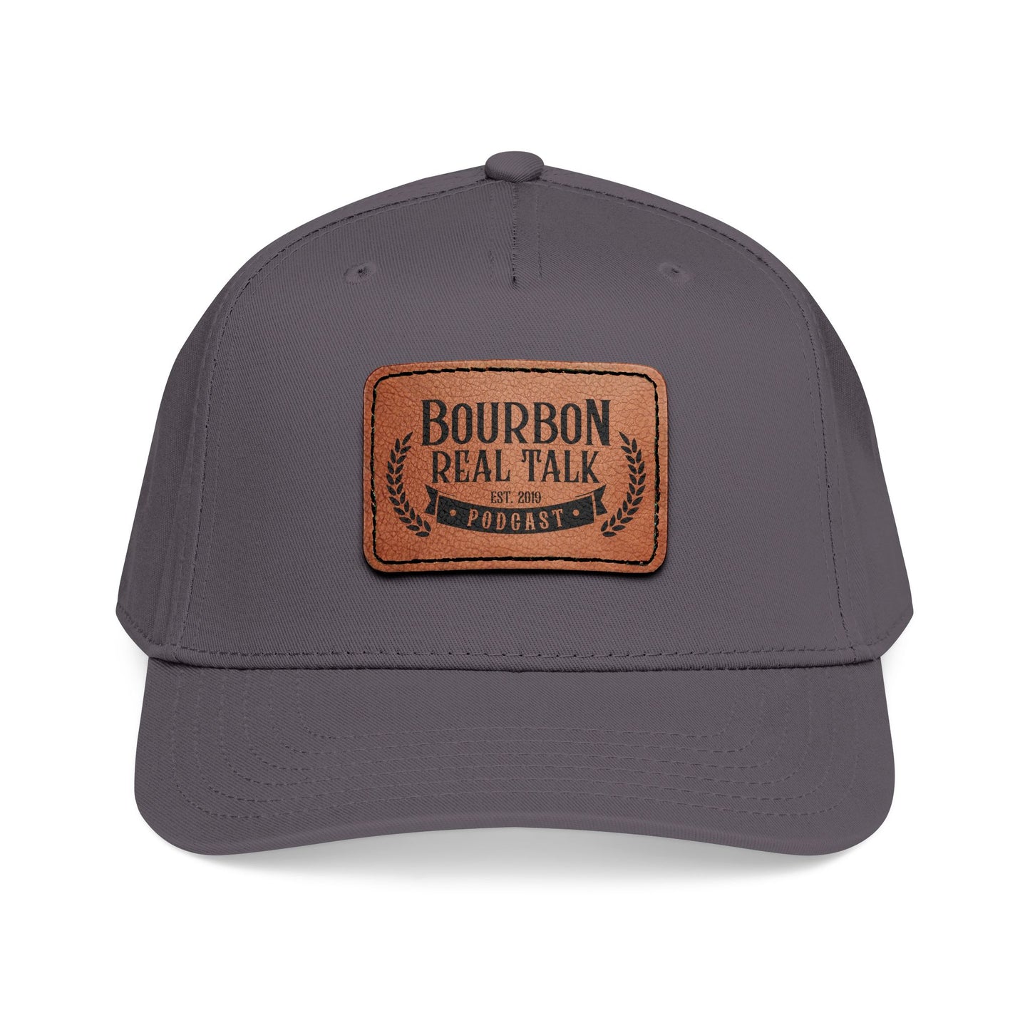 Bourbon Real Talk Leather Patch Baseball Cap
