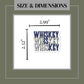 Whiskey is Key Matte Vinyl Sticker