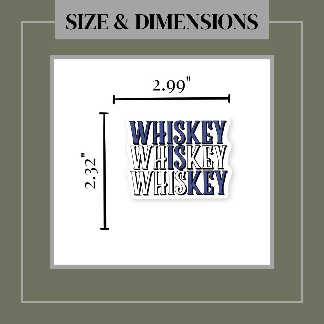 Whiskey is Key Matte Vinyl Sticker