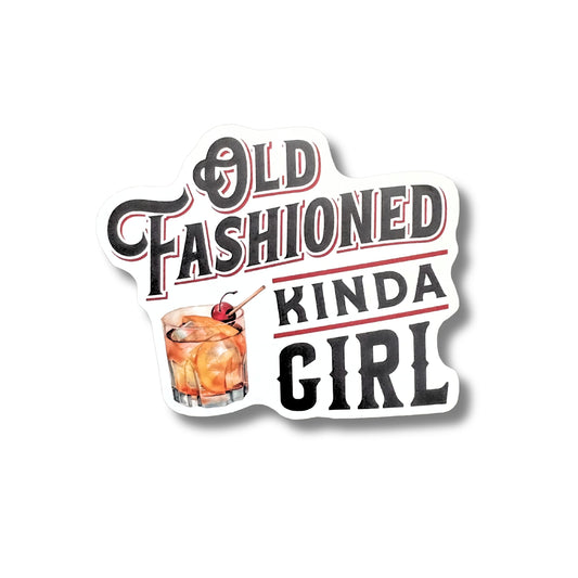 Old Fashioned Kinda Girl Matte Vinyl Sticker