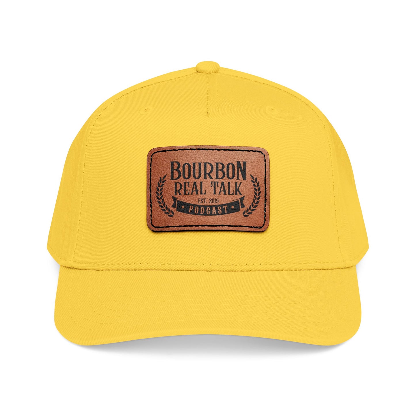 Bourbon Real Talk Leather Patch Baseball Cap