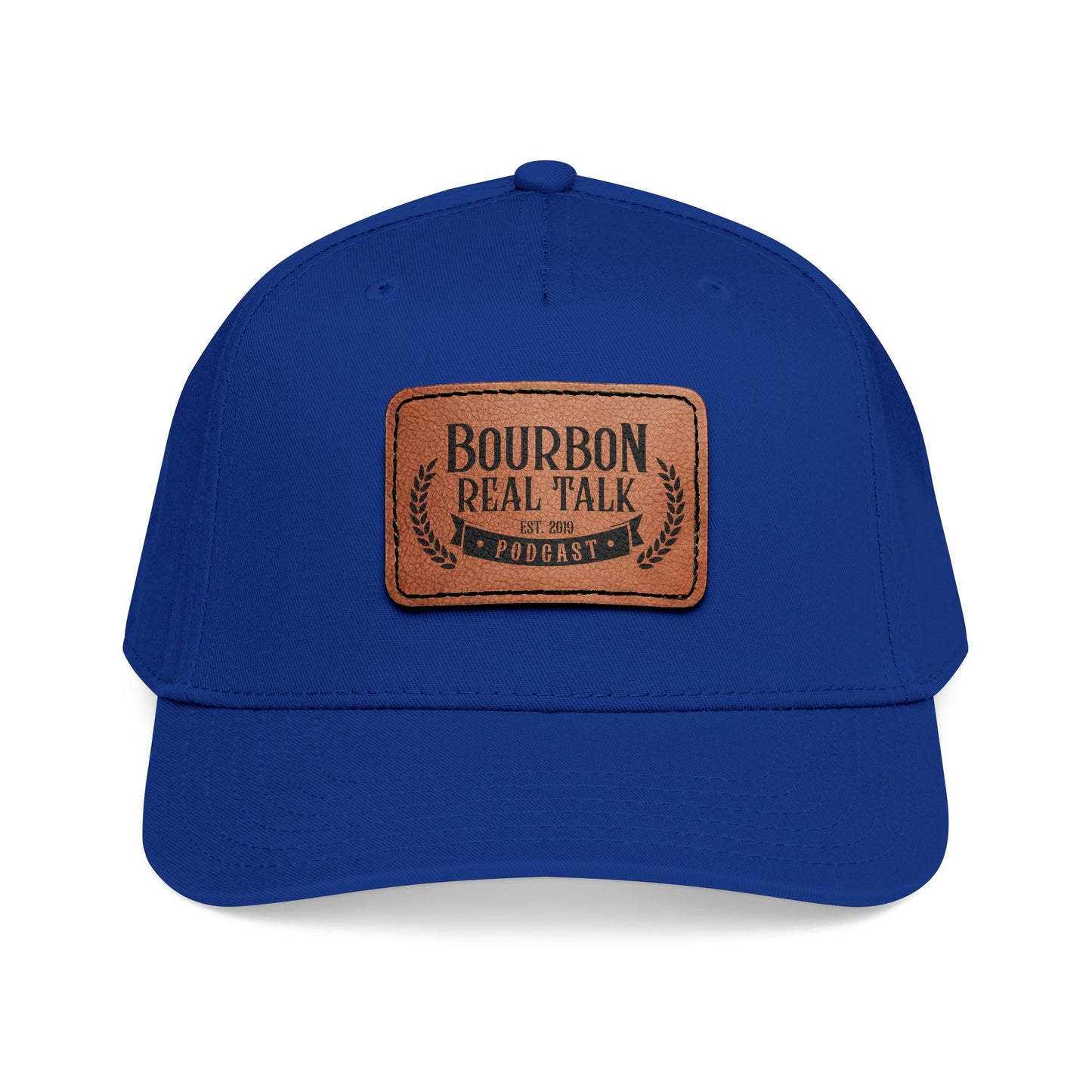 Bourbon Real Talk Leather Patch Baseball Cap