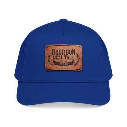 Bourbon Real Talk Leather Patch Baseball Cap