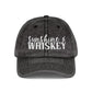 Vintage Embroidered Cap — 'Sunshine & Whiskey' Washed Baseball Hat