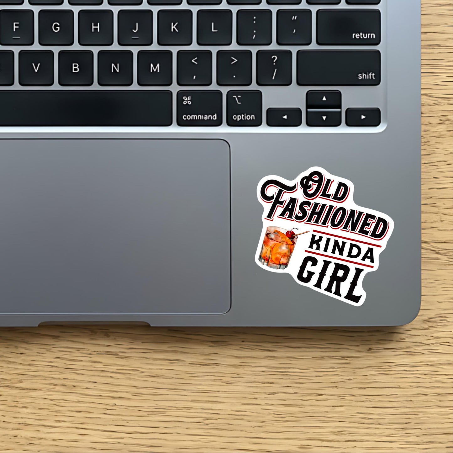 Old Fashioned Kinda Girl Matte Vinyl Sticker