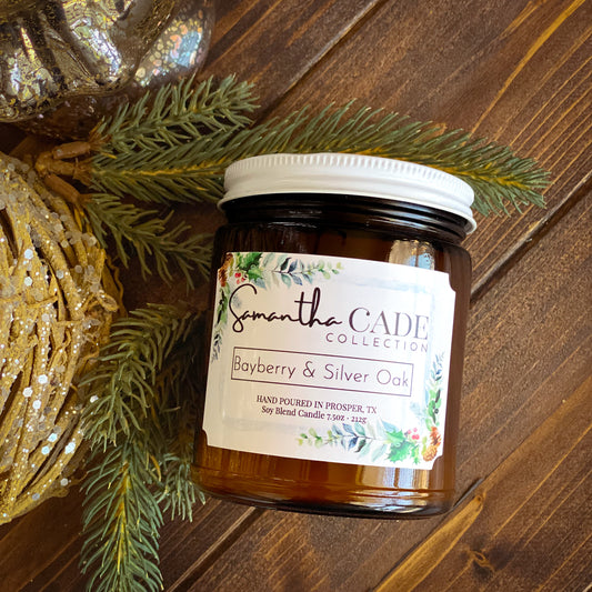 Bayberry and Silver Oak 7.5 oz. Candle