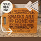 The Snacks are Gone Cutting Board