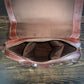 inside of 3 Bottle Whiskey Carrier/Bag with padded velrco pockets